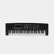 Teclado electrónico infantil de 61 teclas, negro