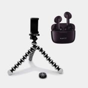 Combo de Audífonos in ear Bluetooth Havit TW965 + Trípode flexible para celular