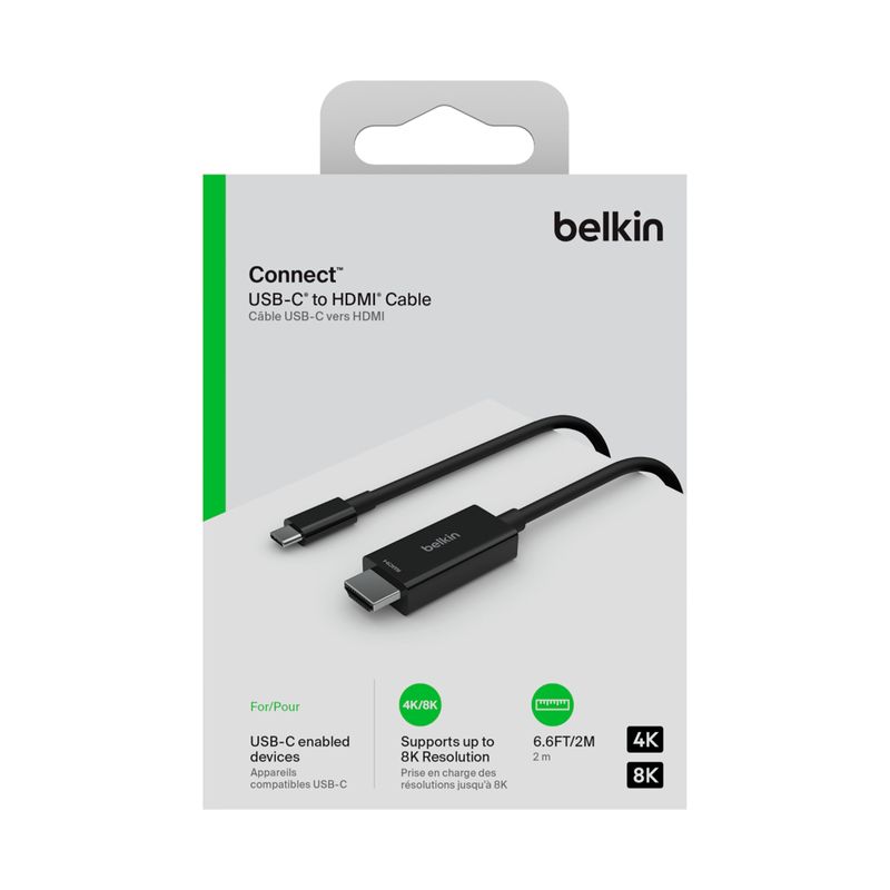 CÂBLE USB C VERS HDMI 2.1 (8 K à 60 Hz) | Belkin US | Belkin CA