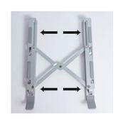 Base ajustable plateada para portátil Star Tec ST-SP-10