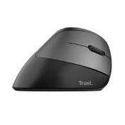 Mouse vertical inalámbrico negro Trust