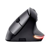 Mouse vertical inalámbrico negro Trust