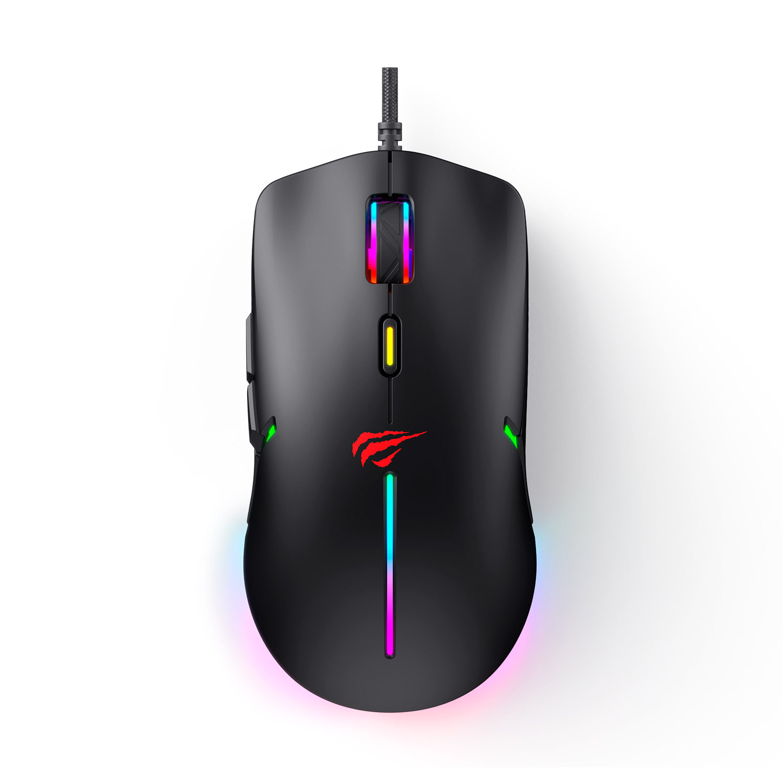 Mouse Alámbrico Gaming Negro Havit