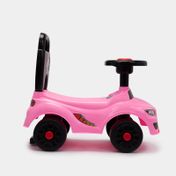 Carro montable infantil rosado con negro