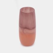 Florero de 36,5 x 17 cm degradado rosado