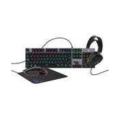 Combo gaming Primus de teclado + audífonos + mouse + Pad mouse
