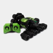 Carro todoterreno 12-drive con control, luz y sonido, verde con negro