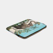 Funda para portátil de 14" con diseño de elefante y mono