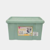 Caja organizadora con tapa de 16L verde menta