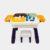 Mesa didáctica con bloques, accesorios