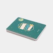 Cuaderno rayado A5 argollado de 80 hojas