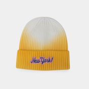 Gorro amarillo/blanco de 21 cm, New York