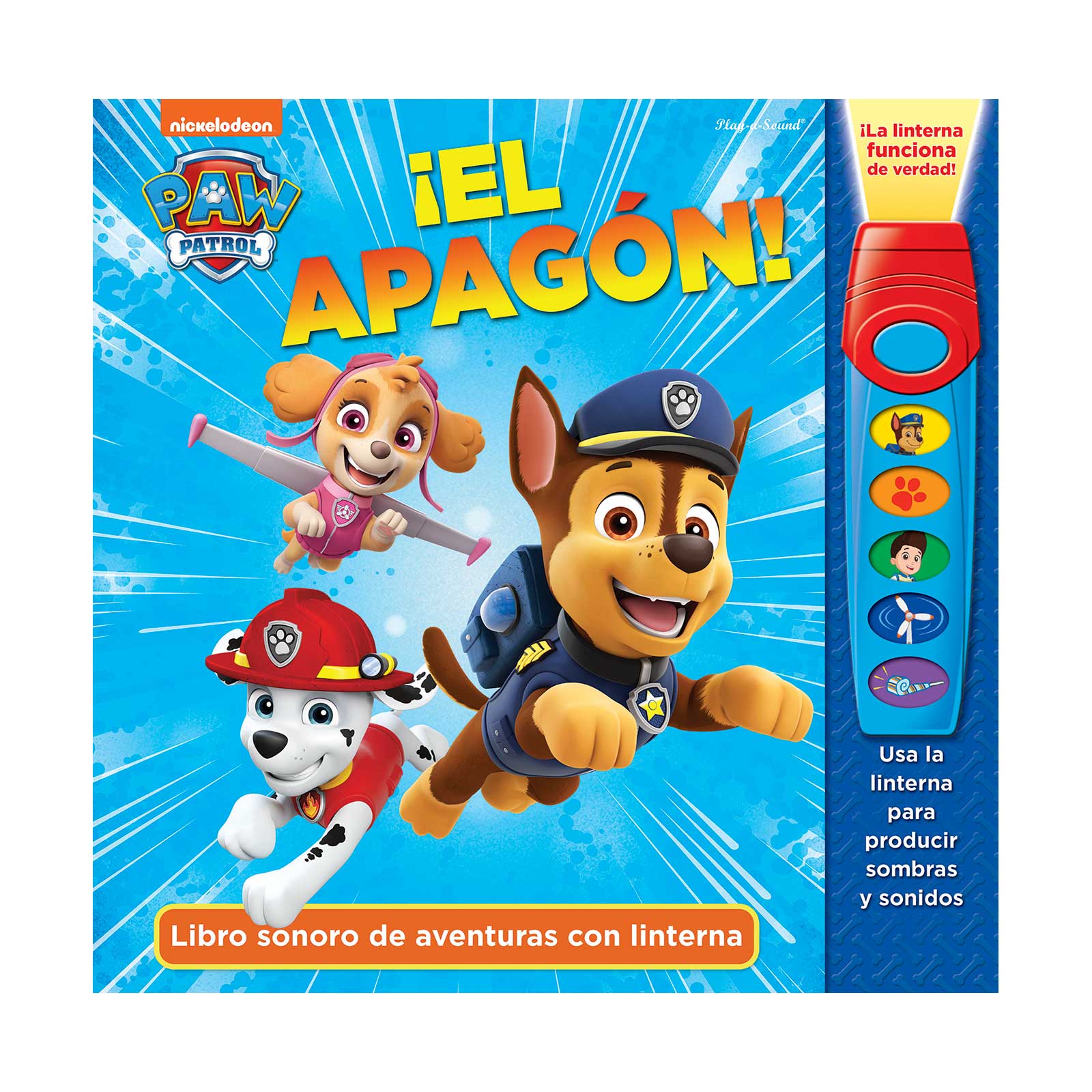 Libro Infantil Nickelodeon Paw Patrol El Apagón con Linterna