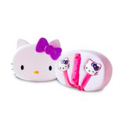 Audífonos alámbricos con estuche de Hello Kitty