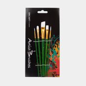 Set de pinceles x 5 piezas verde