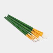 Set de pinceles x 5 piezas verde