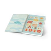 Cuaderno cosido de 100 hojas cuadriculado In Colors (surtido)