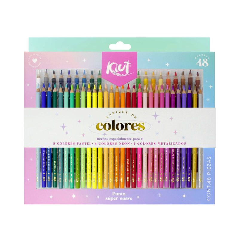 COLORES KIUT X 24 C/ESTUCHE DE PLASTICO