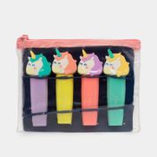 Set de resaltadores grueso unicornio x 4 unidades