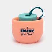 Botella rosada plegable de 500 ml