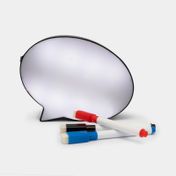Lámpara nube dialogo con marcadores