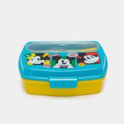 Portacomida con cubiertos y diseño de Mickey de 5.7 x 17.2 cm
