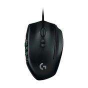 Mouse Logitech gaming alámbrico G600, negro