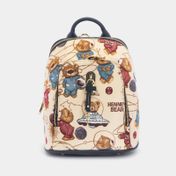 Morral pequeño Henney Bear osos beige con azul