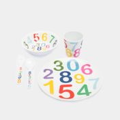 Set de vajilla infantil números x 5 piezas