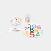 Set de vajilla infantil números x 5 piezas
