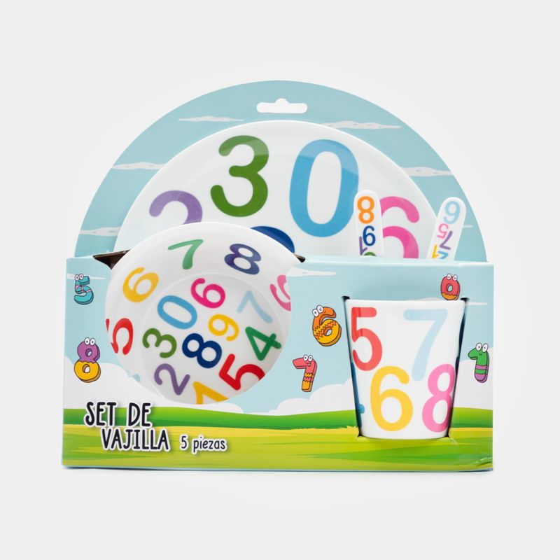 set-de-vajilla-infantil-5-piezas-diseno-numeros-3-7701016659086