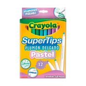 Plumones SuperTips lavables colores pastel x 12 unidades