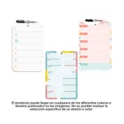 Tablero planeador semanal 30x20 cm surtido con marcador
