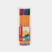 Plumígrafo Stabilo Point 88, estuche x 6