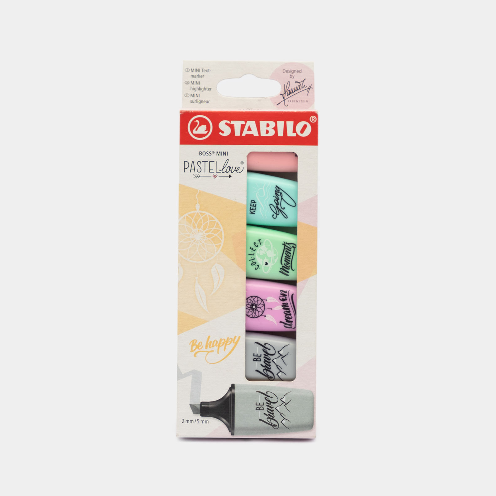 Resaltador Stabilo Boss Pastel - 4 Colores