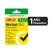 Antivirus Norton 360 standard 1 dispositivo de 10 GB, (código digital)