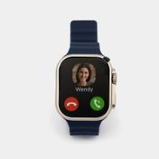Smartwatch SW700 Slide rectangular con dos correas, naranja y azul