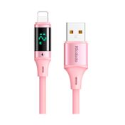 Cable de datos Mcdodo lightning de 1.2 metros, rosado