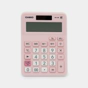 Calculadora básica Casio MX-12B rosada de 12 dígitos