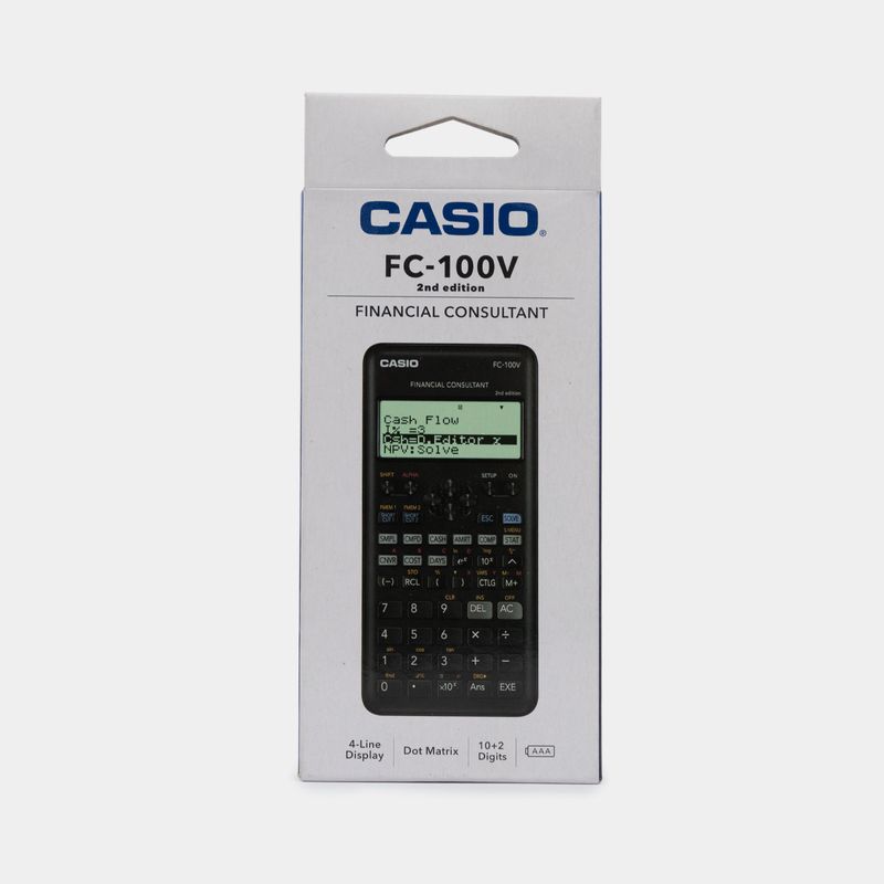 Calculadora financiera casio fc 100v online precio