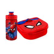 Set de botilito de 325 ml + recipiente para alimentos, diseño Spiderman