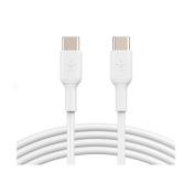 Cable USB-C a USB-C Belkin blanco de 1 m
