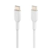 Cable USB-C a USB-C Belkin blanco de 1 m