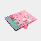 Diario con bolígrafo y candado diseño unicornio