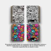 Cuaderno 95 cuadriculado argollado 5 materias de 160 hojas Tuffy (surtido)