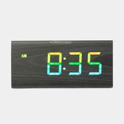 Reloj digital de mesa con luz led, triangular