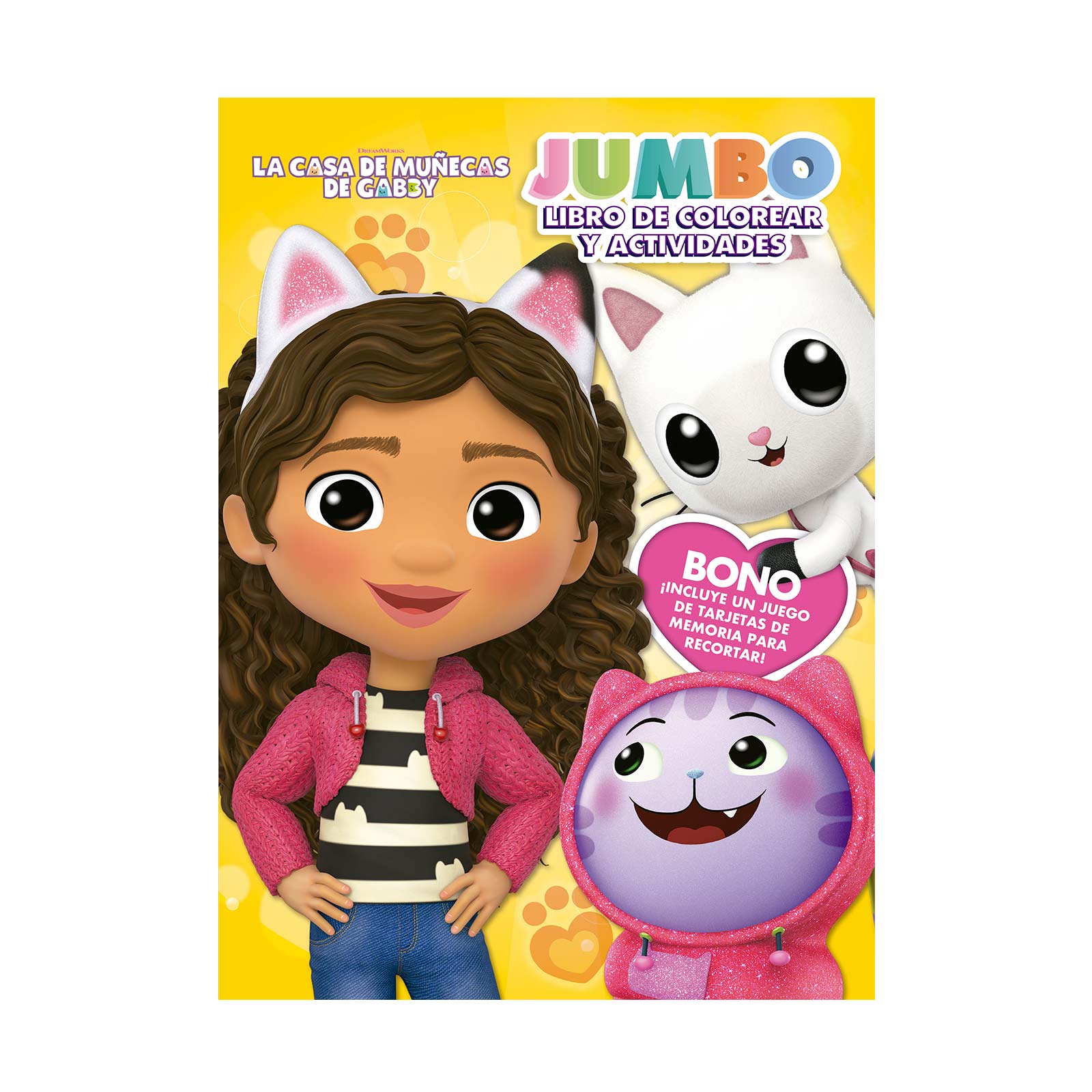 La casa de muñecas de Gabby. Jumbo libro de colorear y actividades