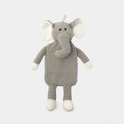 Bolsa para agua caliente con diseño elefante de peluche de 1 litro