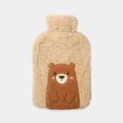 Bolsa para agua caliente con diseño de oso beige de 2 litros