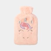 Bolsa para agua caliente con diseño de unicornio de 2 litros
